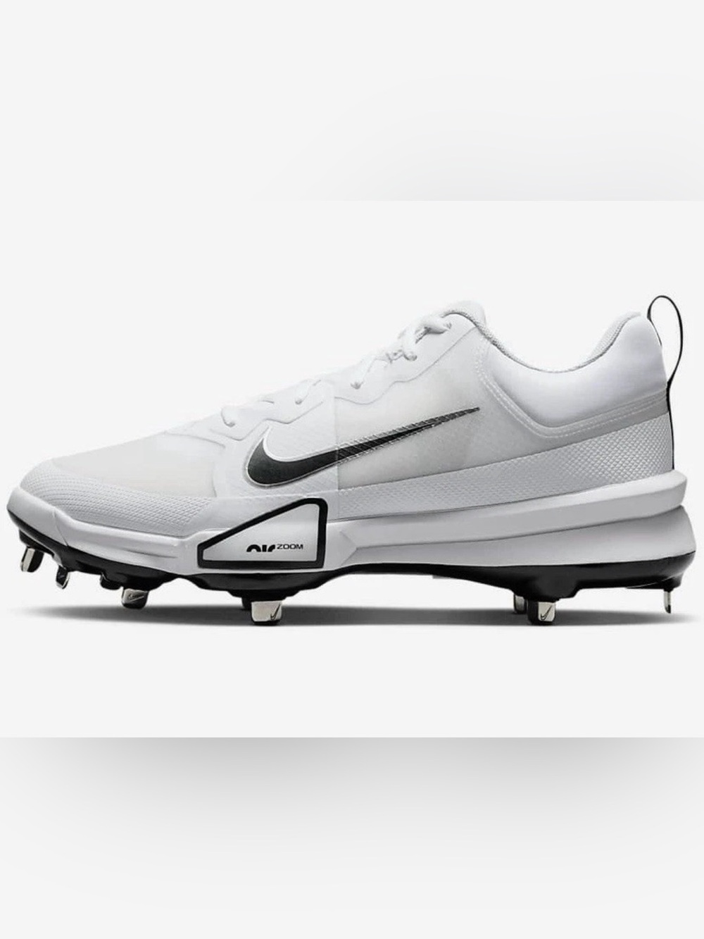 Nike Force Zoom Trout 9 Pro Baseball Cleats Platinum White FB2907-102 Men Size 7